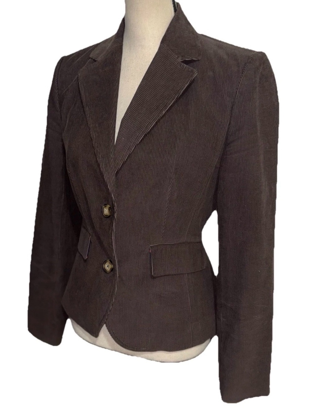 Vineyard Vines Tailored Brown Corduroy Blazer Jacket - Women's Size 4